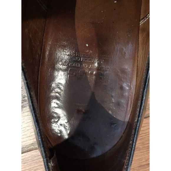 Cheaney of England Mens Black Work Dress Shoes US 8 UK 7.5